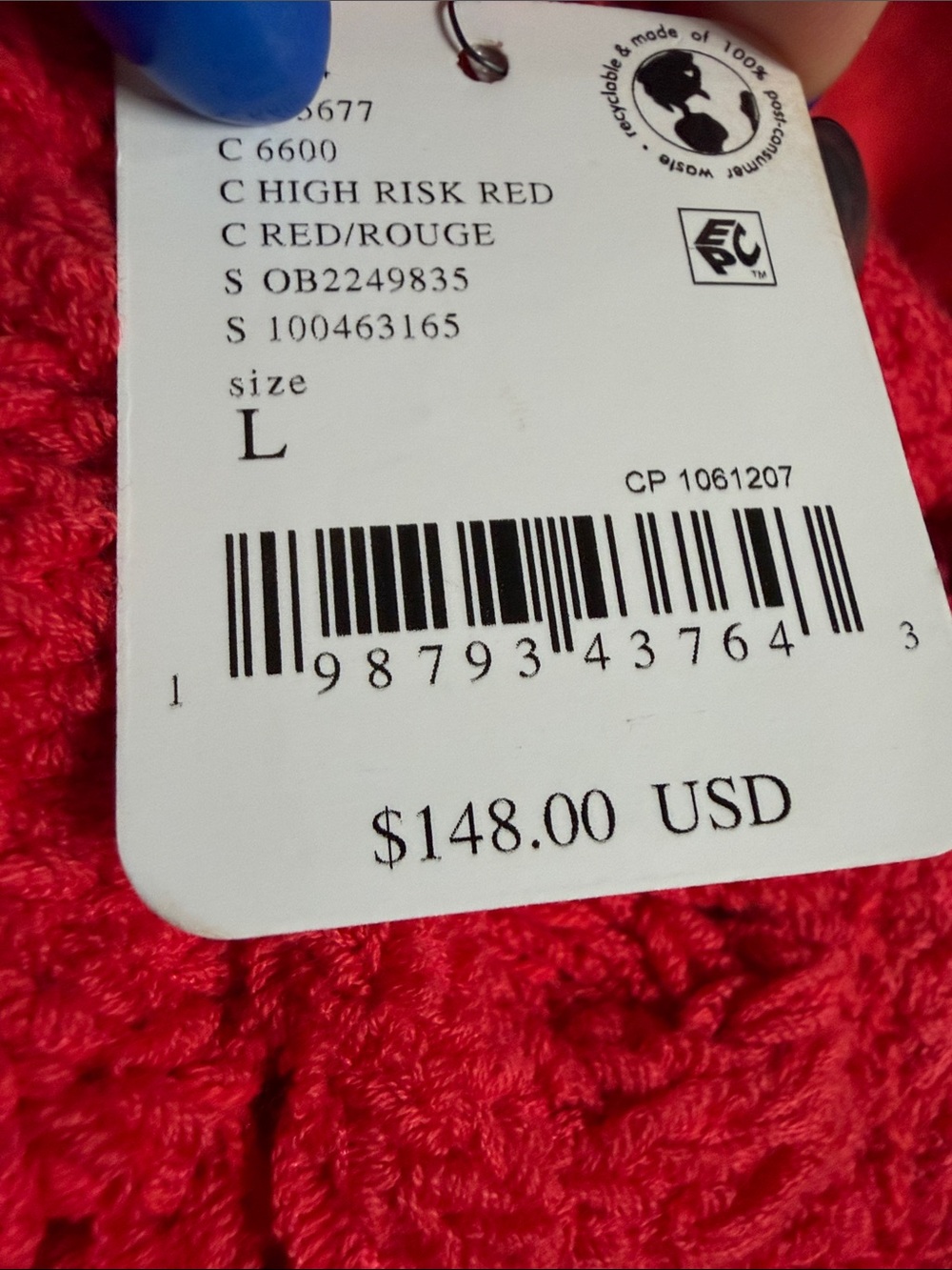 Free People Red Cable Knit V-Neck Henley Sweater - Picture 2 of 2